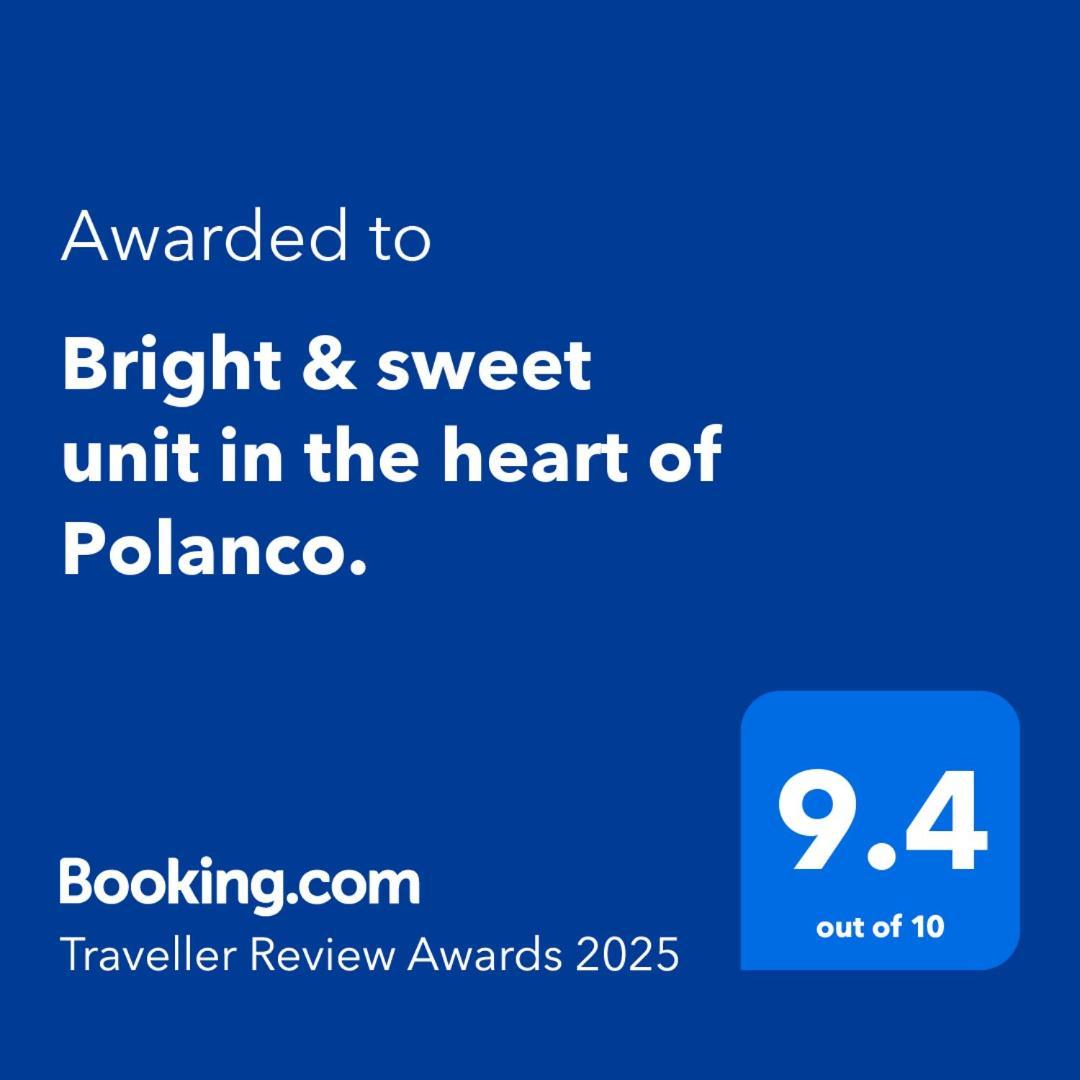 Bright & Sweet Unit In The Heart Of Polanco. Lägenhet Mexico City Exteriör bild